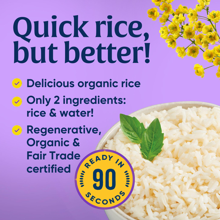 Lundberg Jasmine Rice Long Grain White Rice NonSticky Fluffy Aromatic Rice Sustainably Grown in California Regenerative