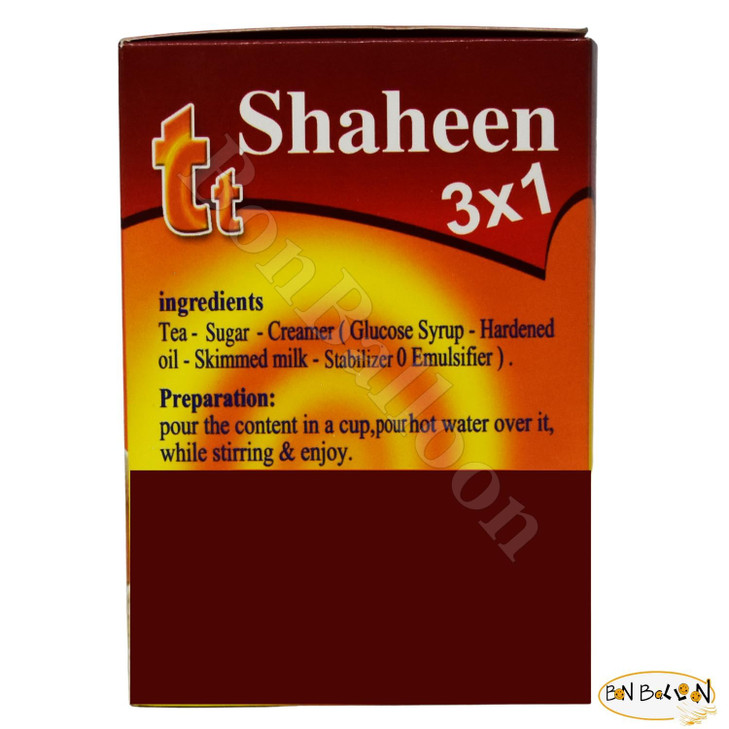 1 Pack Shaheen tt Milk Tea Instant Chai With Creamer Milk 1 Pack 8 Sachets x 063 oz 18 gm Total 508 oz 144 gm Egypt Arab