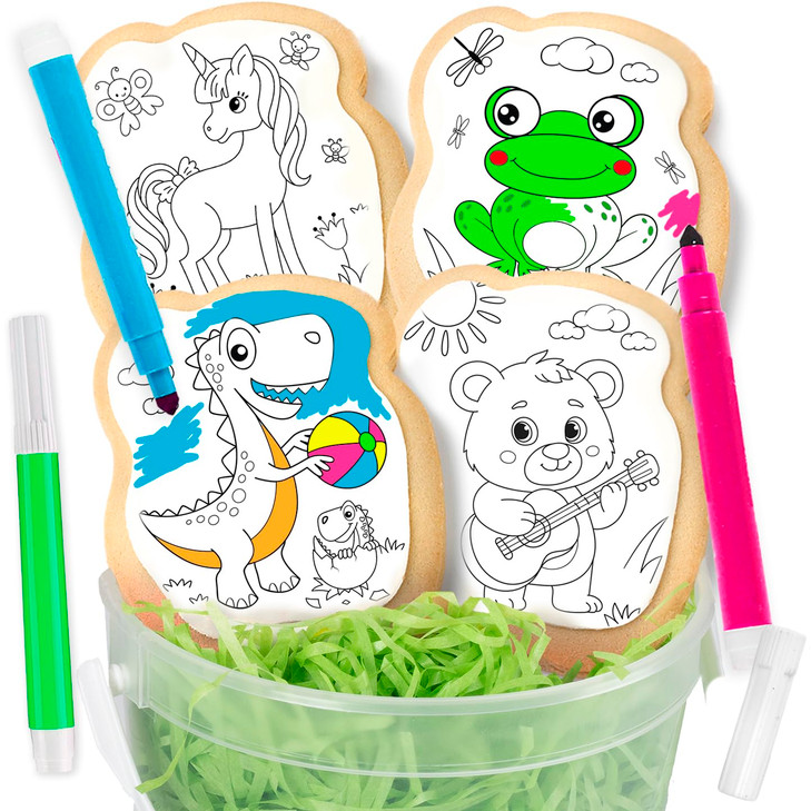 Cookie Decorating kit for Kids Activity Cookies Decorating Kit Coloring Gift For Kids boys girls Food 4 Jumbo Cookies 3