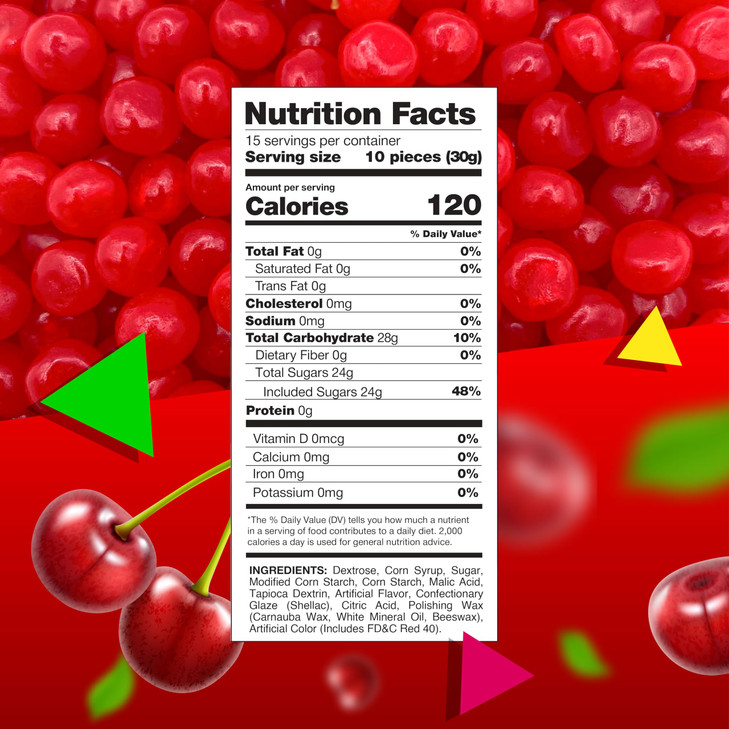 Cherry Sours Chewy Red Candy 1 Pound Bag Sour Red Candy Sour Cherry Balls Cherry Sours Candy Balls Aprox150 pieces