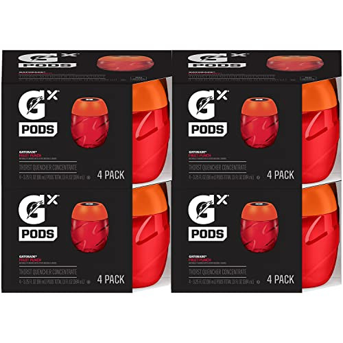 Gatorade Gx Hydration System NonSlip Gx Squeeze Bottles Or Gx Sports Drink Concentrate Pods 4 Count Pack of 4