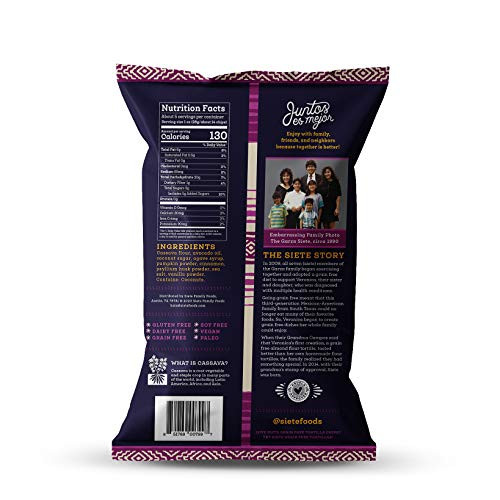 Siete Grain Free Cinnamon Churro Strips 5 oz Bag 1 Pack Dairy Free Paleo Vegan NonGMO Gluten Free