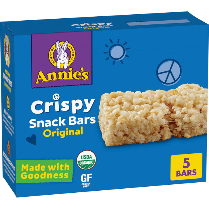 Annies Organic Original Crispy Snack Bars Gluten Free 39 oz 5 ct
