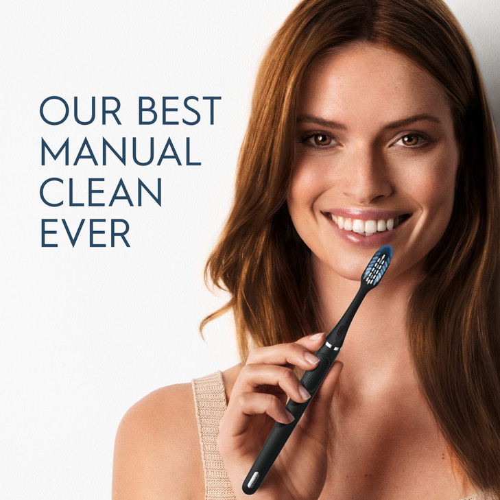 Oral-B Clic Toothbrush replacement heads, 2 count toothbrushes, black refill brush heads