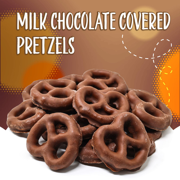 Milk Chocolate Covered Mini Pretzels 2Pound Bag Salted Pretzels in Sweet Chocolate