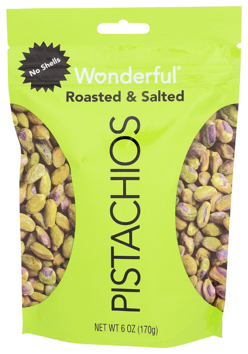 Wonderful Pistachio Roasted Salted Shelled Pistachios 6 OZ