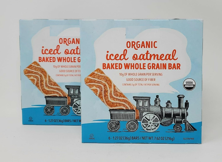 Generic Trader Joes Organic Iced Oatmeal Baked Whole Grain Bar 6127oz Bars 762 oz216g Pack of 2