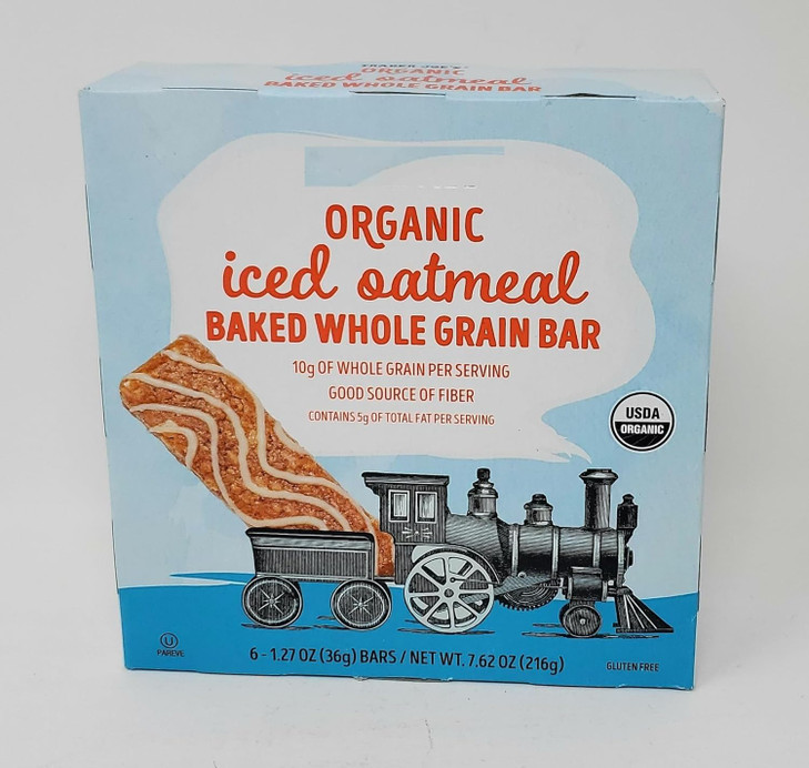 Generic Trader Joes Organic Iced Oatmeal Baked Whole Grain Bar 6127oz Bars 762 oz216g Pack of 2