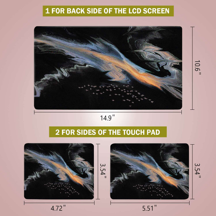 Laptop Notebook Skin Sticker Cover Decal Fits 12 13 13.3 14 15 15.4 15.6 inch Laptop Protector Notebook PC | Easy to Apply, Remove and Change Styles