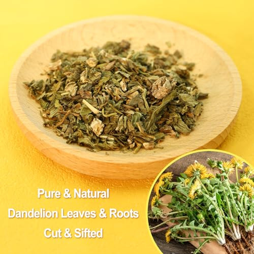 FullChea Dandelion Leaf Root Tea bags 50 Teabags 2gbag Natural Dandelion Herbal Tea for Liver Kidney Health NonGMO Caffe