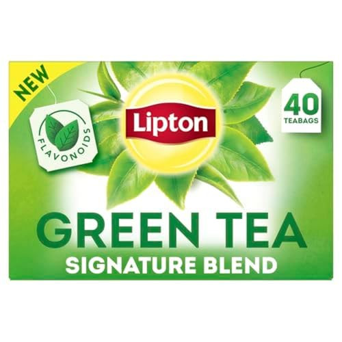 Lipton Signature Blend Green Tea Bags Unsweetened Teabags for Hot Tea or Iced Tea with Caffeine and Flavonoids 40 Total