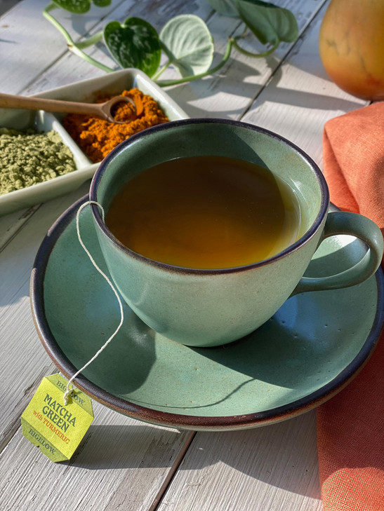 Bigelow Tea Matcha Green Tea with Turmeric Caffeinated Tea with Turmeric 18 Count Box Pack of 6 108 Total Tea Bags