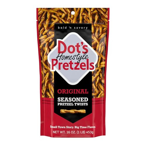 Dots Pretzels Original Seasoned Pretzel Twist Snack 16oz Grocery Sized Bag