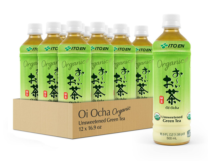 Ito En Organic Oi Ocha Unsweetened Green Tea 169 Ounce Pack of 12 Zero Calories