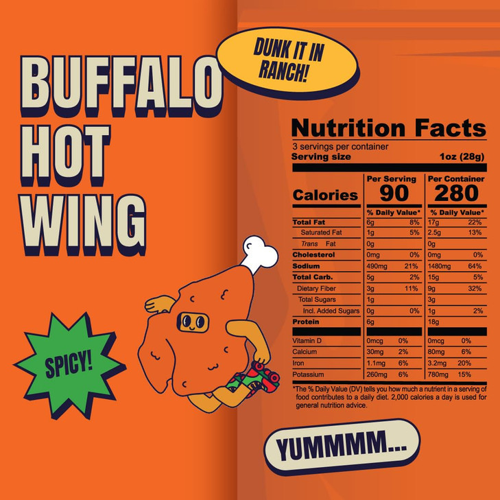 Louisville Vegan Jerky Buffalo Hot Wing Vegan and Vegetarian Meat LipSmacking Jerky GlutenFree High Protein Vegan Snacks