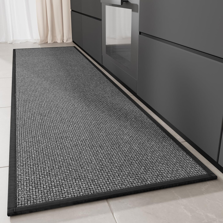 Hargiis Kitchen Rug Rubber Non Slip Kitchen Rugs Washable Absorbent Runner Mat for Floor Machine Washable Standing Mats