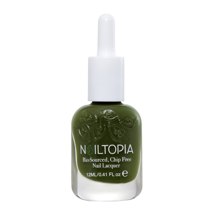 Nailtopia Bio-Sourced, Chip Free Nail Lacquer - All Natural, Strengthening Biotin and Superfood-Infused Polish - Chip Resistant Formula - Quick-Dry,