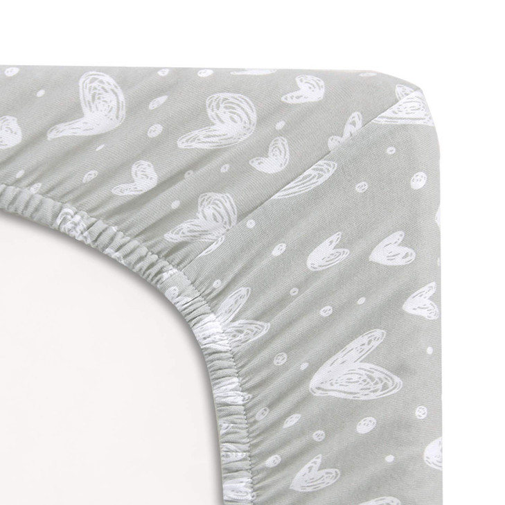 Bassinet Sheets Fit for Oval Hourglass Rectangle Bassinet Mattress 2 Pack 100 Cotton Sheets for Halo 4moms MaxiCOSI Delt