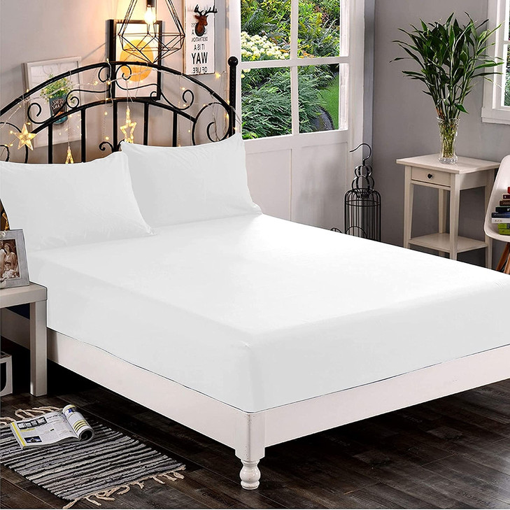 Premium Hotel Quality 1Piece Fitted Sheet Luxury Softest 1500 Premier Hotel Quality Bedding Fitted Sheet Deep Pocket up