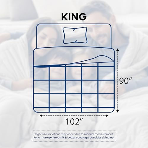Utopia Bedding Comforters King Size All Season Duvet Insert Down Alternative Box Stitched Bed Comforter with Corner Tabs