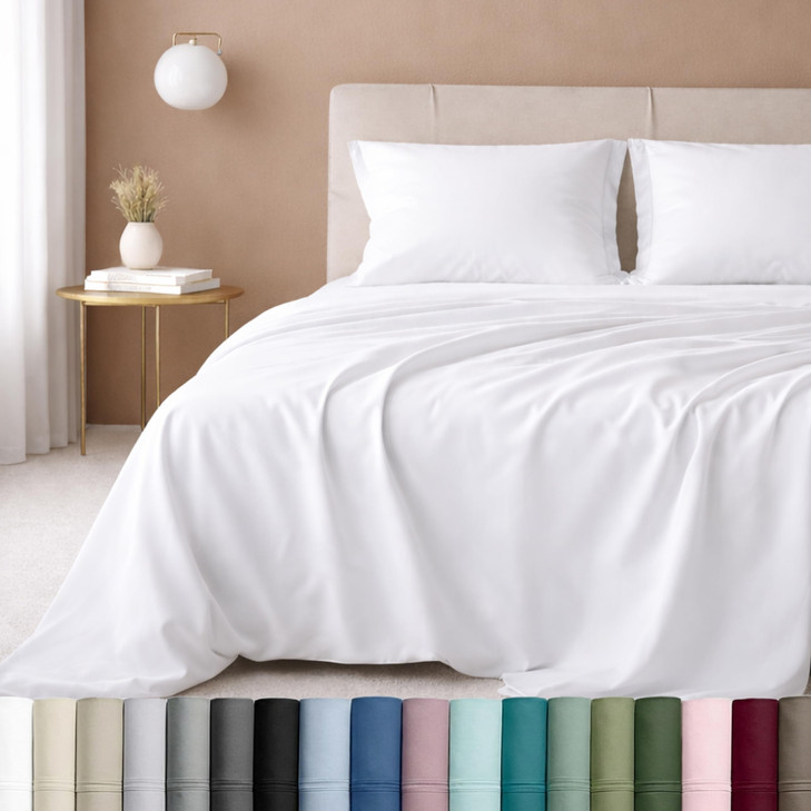 California Design Den Queen Sheet Set Luxury 600 Thread Count Sateen 100 Cotton Deep Pocket Queen Sheets with All Around
