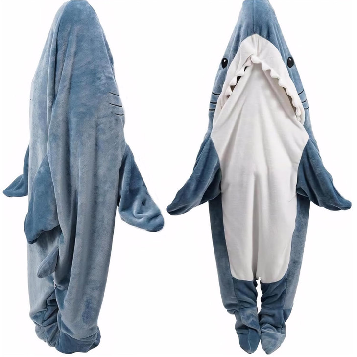 DDMY Shark Blanket M Flannel Cozy Shark Blanket Hoodie Onesie Shark Onesie Adult Soft SkinFriendly Warm Sleeping Bag Sha