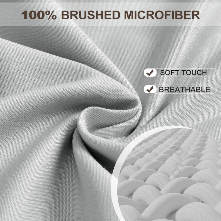 FreshCulture Queen Fitted Sheet Hotel Quality Ultra Soft Breathable Brushed Microfiber Deep Pocket Cooling Fitted Sheets