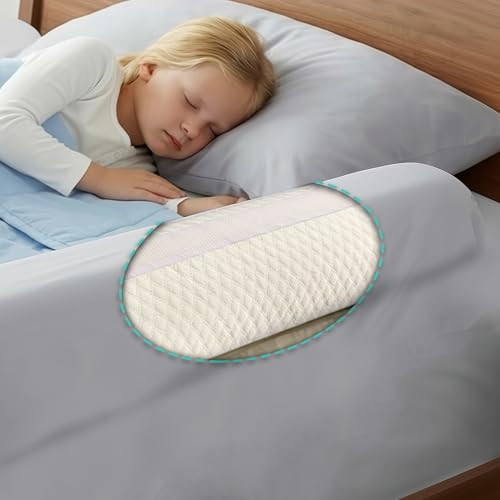 Hiccapop 1Pack Toddler Bed Rail Bumper Bed Bumper for Toddlers Kids Foam Safety Bed Guard Rail for Toddlers Bed Side Rai