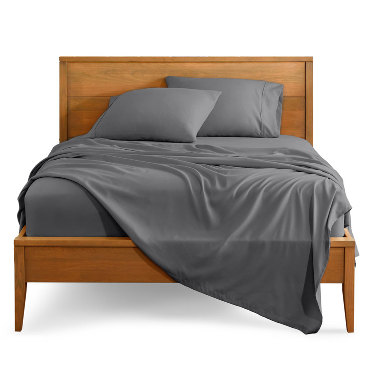 Bare Home Queen Sheet Set Luxury 1800 UltraSoft Microfiber Bed Sheets Double Brushed Deep Pockets Easy Fit 4 Piece Set B