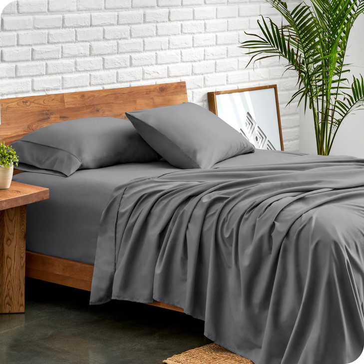 Bare Home Queen Sheet Set Luxury 1800 UltraSoft Microfiber Bed Sheets Double Brushed Deep Pockets Easy Fit 4 Piece Set B