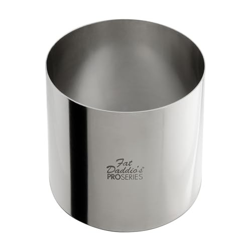 Fat Daddios Stainless Steel Round Cake Pastry Ring 4 x 3 Inch