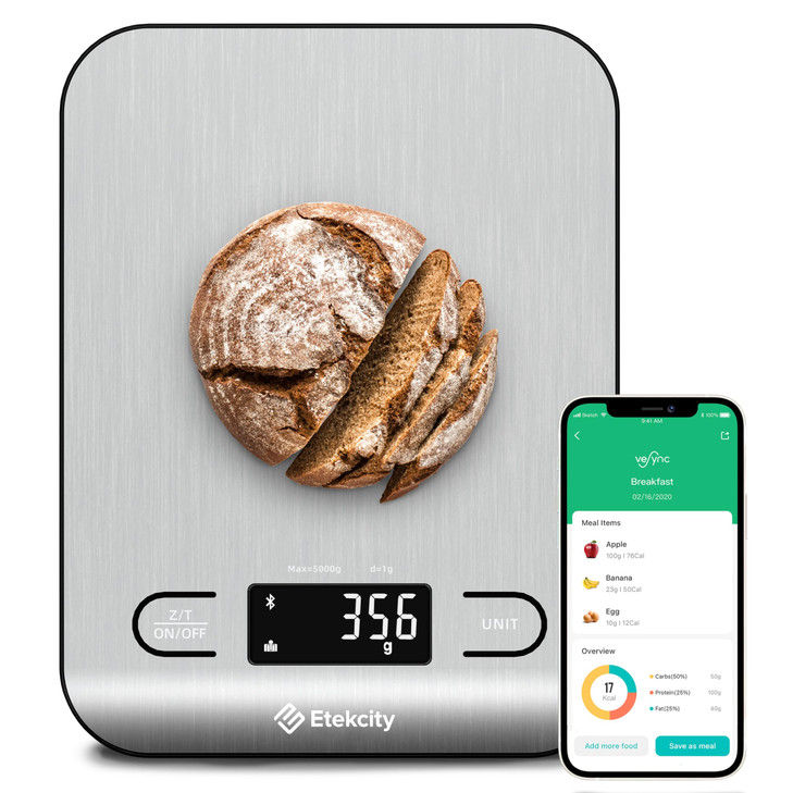 Etekcity Food Nutrition Kitchen Scale Digital Grams and Ounces for Weight Loss Baking Cooking Keto and Meal Prep Large 3