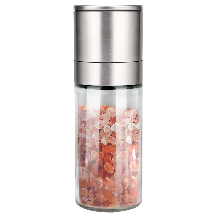 Gulex Salt Grinder Pepper Mill Refillable Adjustable Coarseness Black Pepper Grinder Stainless Steel Sea Salt Shaker wit