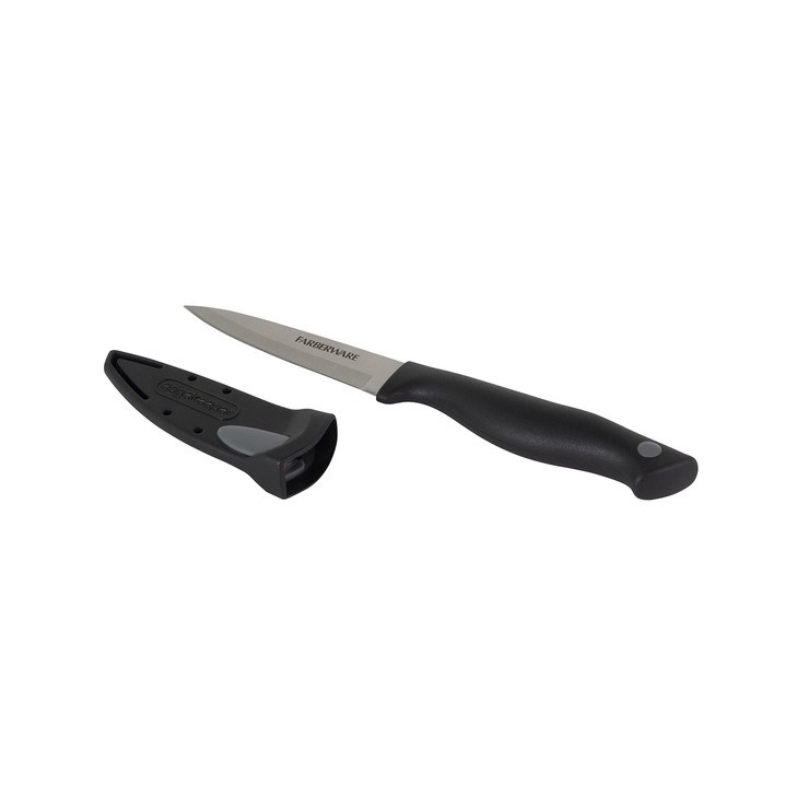 Farberware Edgekeeper 35Inch Paring Knife with SelfSharpening Blade Cover High CarbonStainless Steel Kitchen Knife with