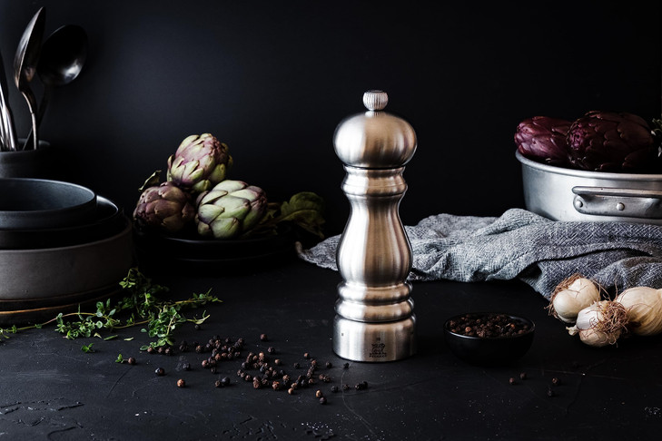 Peugeot Paris Chef uSelect Manual Pepper Mill Adjustable Grinder Stainless Steel