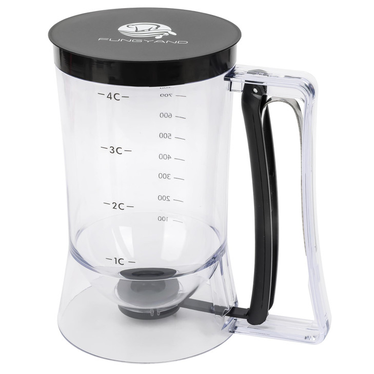 FUNGYAND Pancake Batter Dispenser 900ML 4 Cups Capacity EasyPour Tool for Pancakes Cupcakes Waffles Muffins More Precise