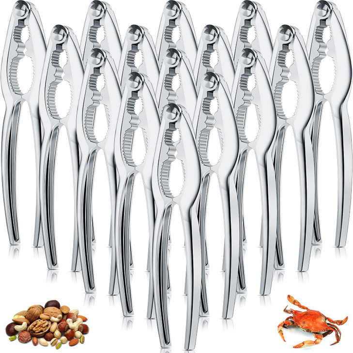 Zhehao 30 Pack Nut Crackers Tool Bulk Crab Crackers and Tools Heavy Duty Crab Leg Claw Crackers Opener Tool for Nuts She