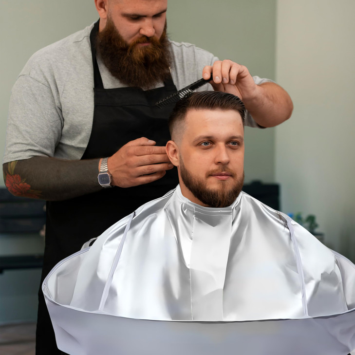 Wsevinn Hair Cutting Cape Professional Salon Barber Cape Foldable Haircut Cloak Hairdressing Umbrella Apron Kit for Adult Men and Women