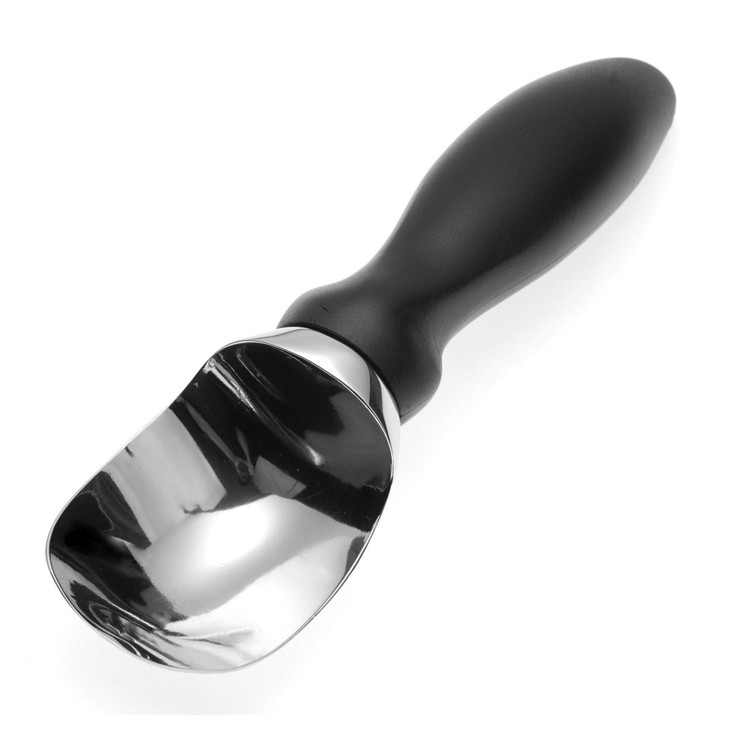 Spring Chef 188 Stainless Steel Ice Cream Scoop with Soft Grip Handle Heavy Duty Ice Cream Scooper for Gelato Sorbet Coo