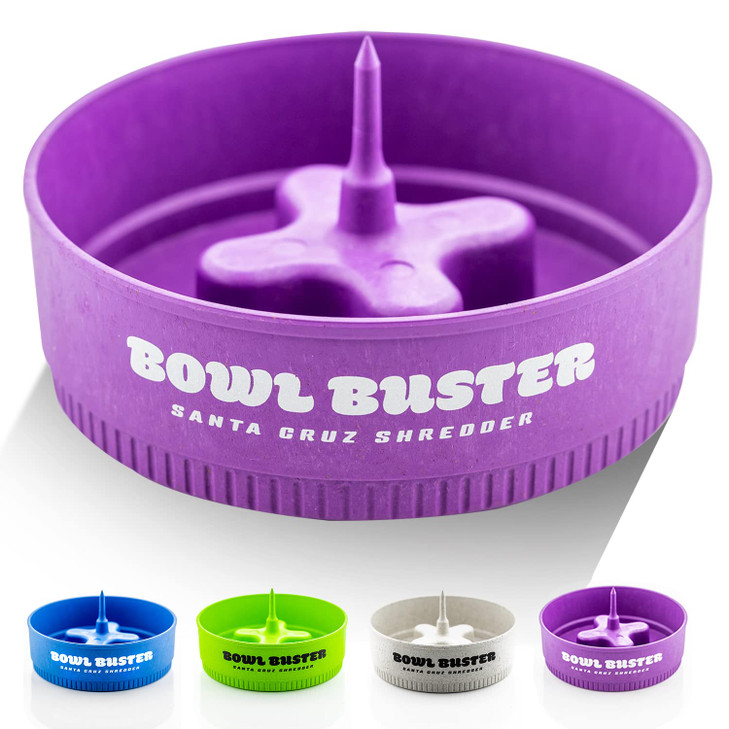 Santa Cruz Bowl Buster Ashtray with protective cap Poker with Sturdy Convenient Design Four large bowl knock platforms M