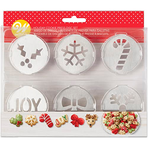 Wilton 6Piece Fit Right Holiday Cookie Disc Set