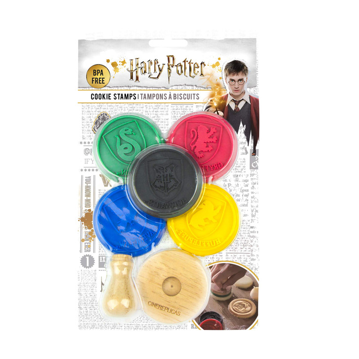 Cinereplicas Harry Potter Cookie Stamps Set of 5 Official All Hogwarts House