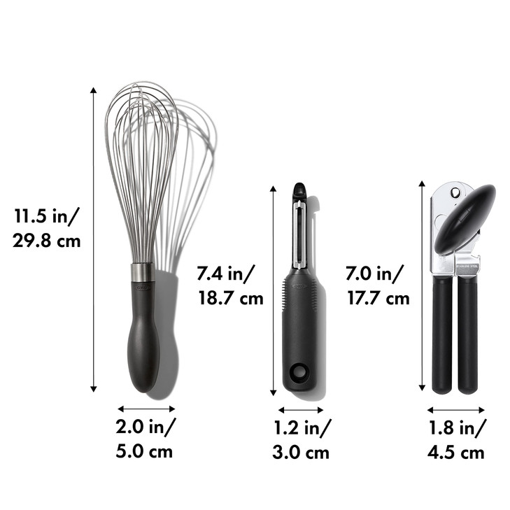 OXO Good Grips Stainless Steel Essential 3Piece Kitchen Gadget Set