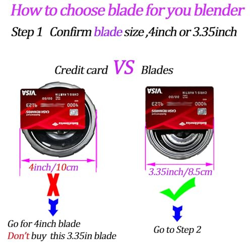 Replacement Parts for Nutri Ninja 6Fin Blender Male Blade and cups Set for Blender BL660 BL770 BL780 BL740 etc 5pack