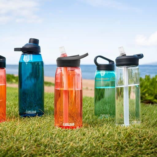 CamelBak Eddy Bite Valve Straw Tritan Renew Water Bottle True Blue 25oz