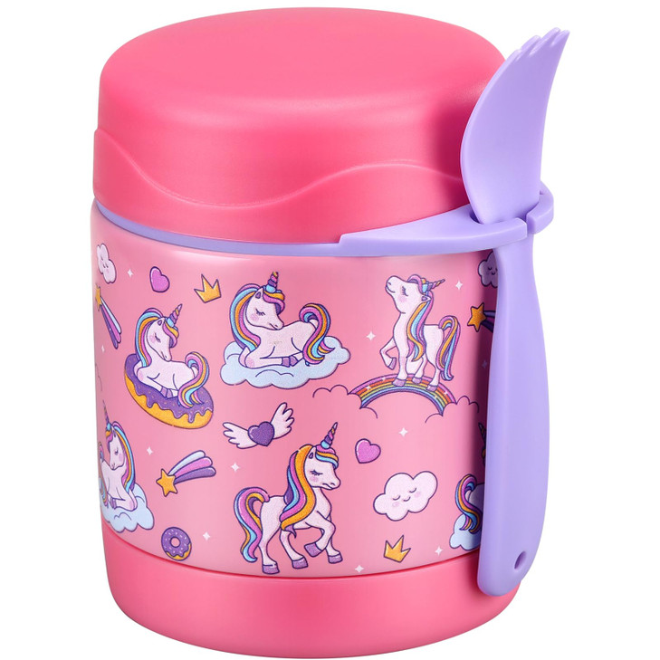 10oz Soup Thermo for Hot Food Kids Insulated Food JarThermo Hot Food Lunch Container Width Mouth Stainless Steel Lunch B