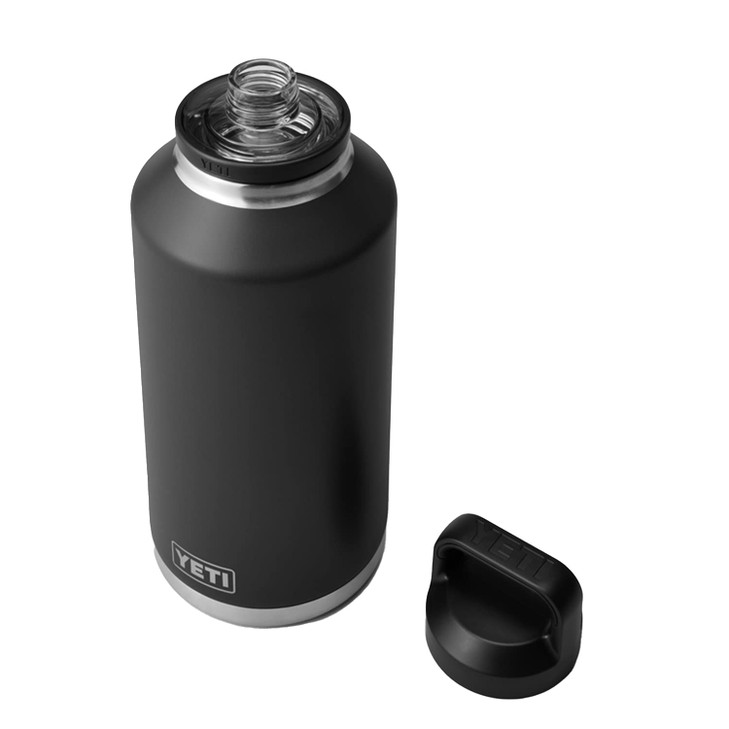 YETI Rambler 64 oz Bottle Vacuum Insulated Leakproof Stainless Steel with Chug Cap Black