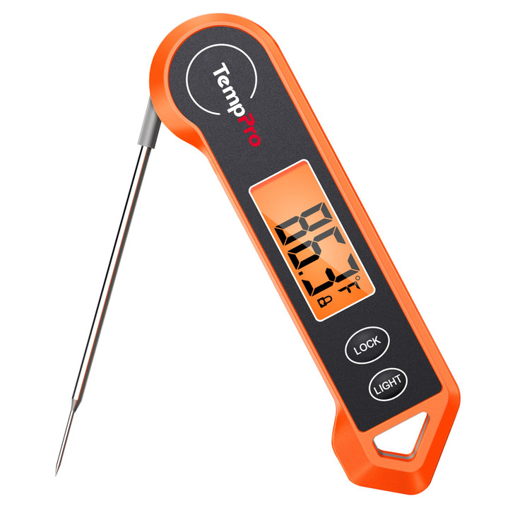 TempPro TP19H Digital Meat Thermometer for Cooking with Ambidextrous Backlit and Motion Sensing Kitchen Cooking Food The