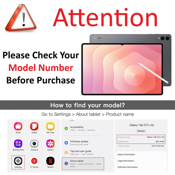 Vultic Clear Case for Samsung Galaxy Tab S6 Lite 10.4 inch (2024/2022/2020)[P620/P625/P613/P619/P615/P610], Soft Slim Fit Shockproof TPU Lightweight