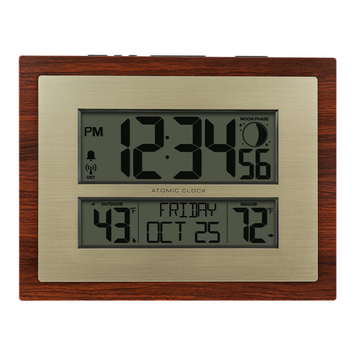 La Crosse Technology Atomic Digital WallTable Clock 11 x 854 51323137INT